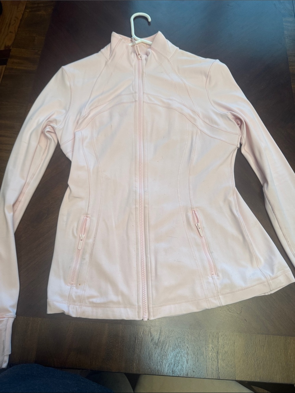 lululemon athletica Light Pink Bomber Zip Jacket
